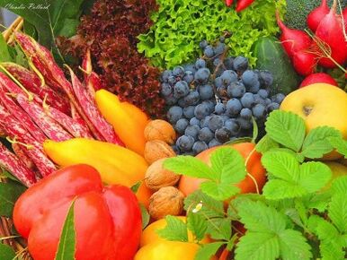 Las frutas, verduras y hierbas son la clave para una buena potencia. 